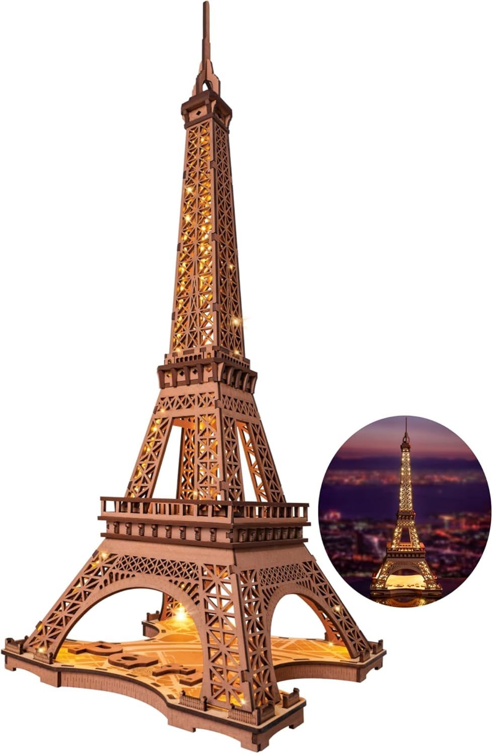 Ein einzigartiges Holzpuzzle in XL-Größe mit 4 faszinierenden Lichtshows.
Erleben Sie die Magie von Paris direkt bei Ihnen zu Hause!