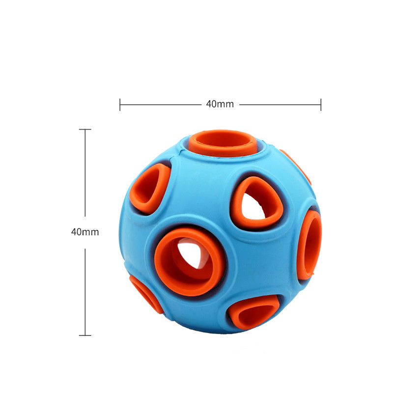Leuchtender klingender Hund Spielzeug ball