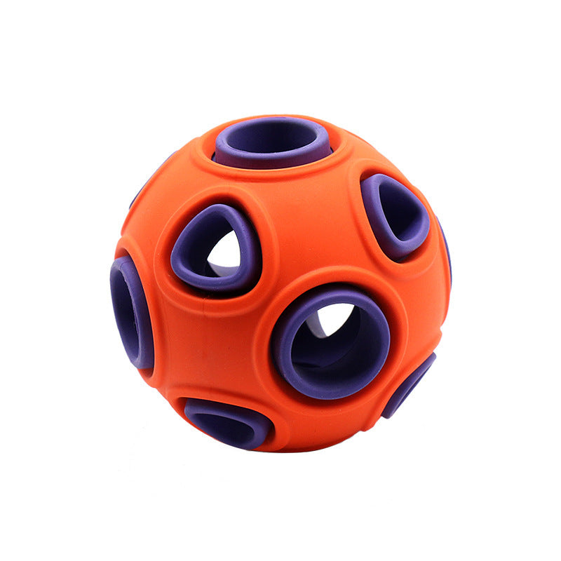 Leuchtender klingender Hund Spielzeug ball