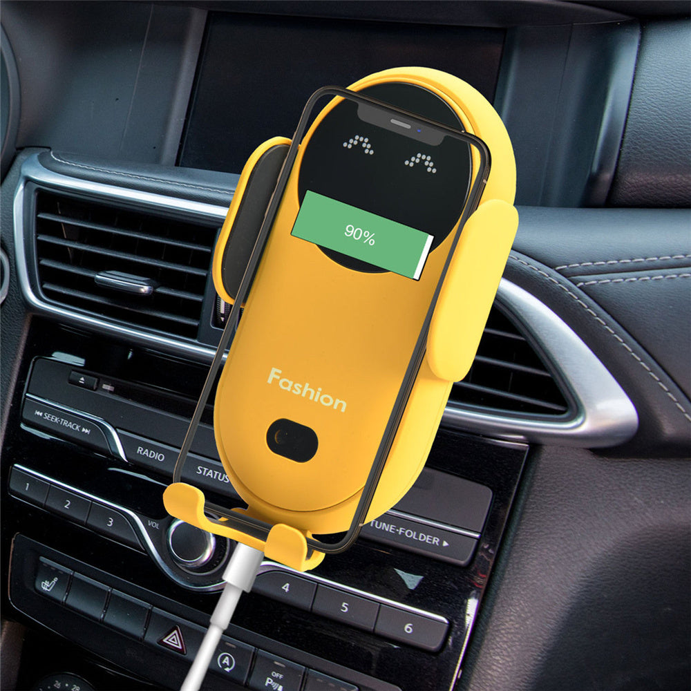 „Kabelloses Auto Ladegerät mit Infrarot-Sensor – 2-in-1 Handyhalterung & Schnellladegerät fürs Auto“