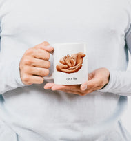 Personalisierte Tasse - Papa und Baby Hand