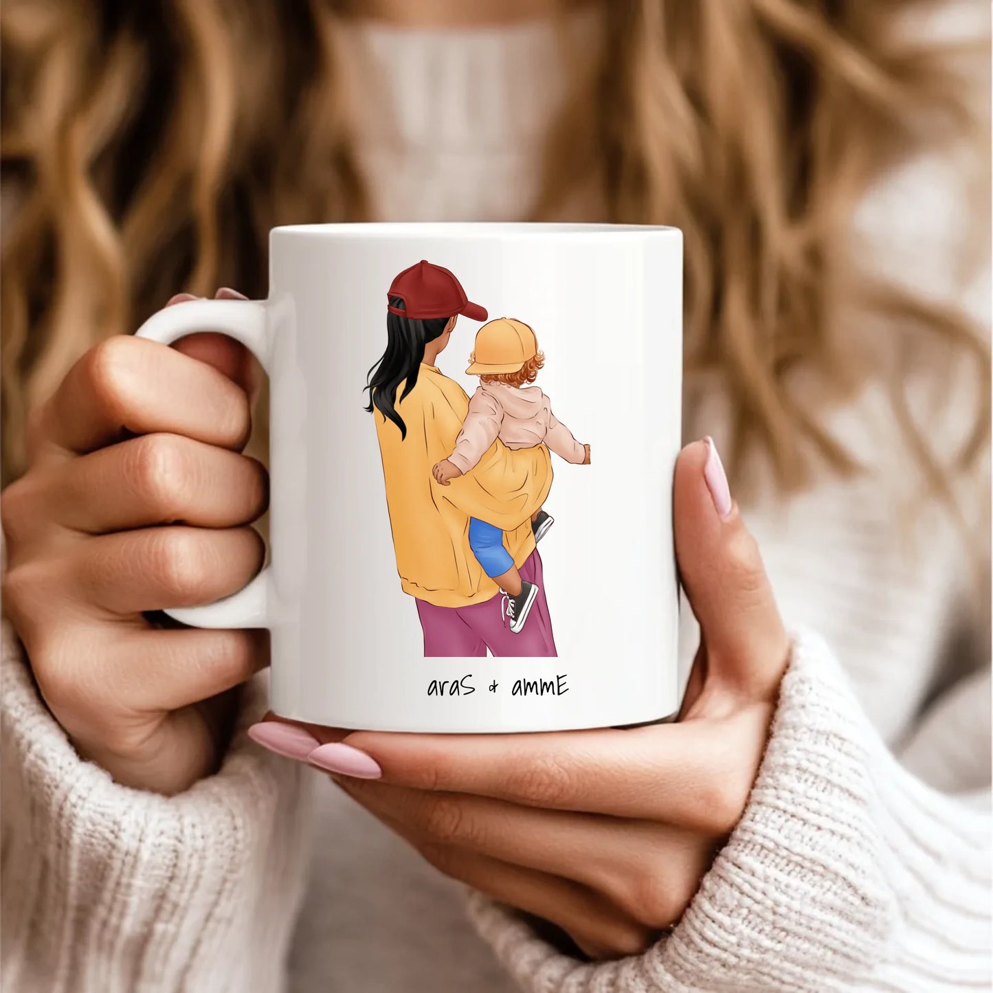11oz White Mug Model Mockup