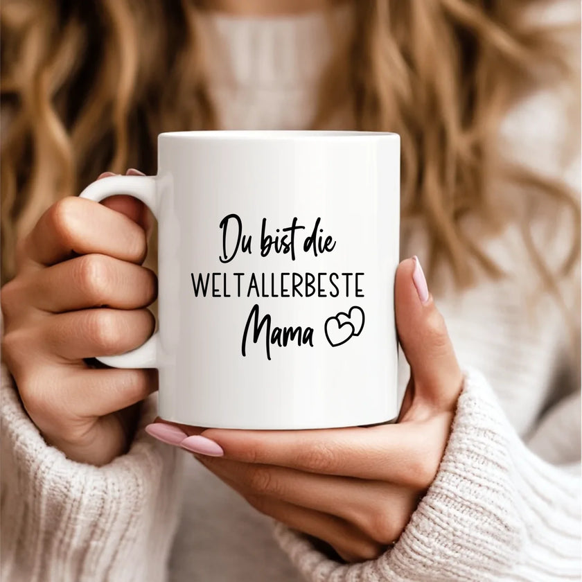 Personalisierte Tasse Deutsche Mutter Sprüche