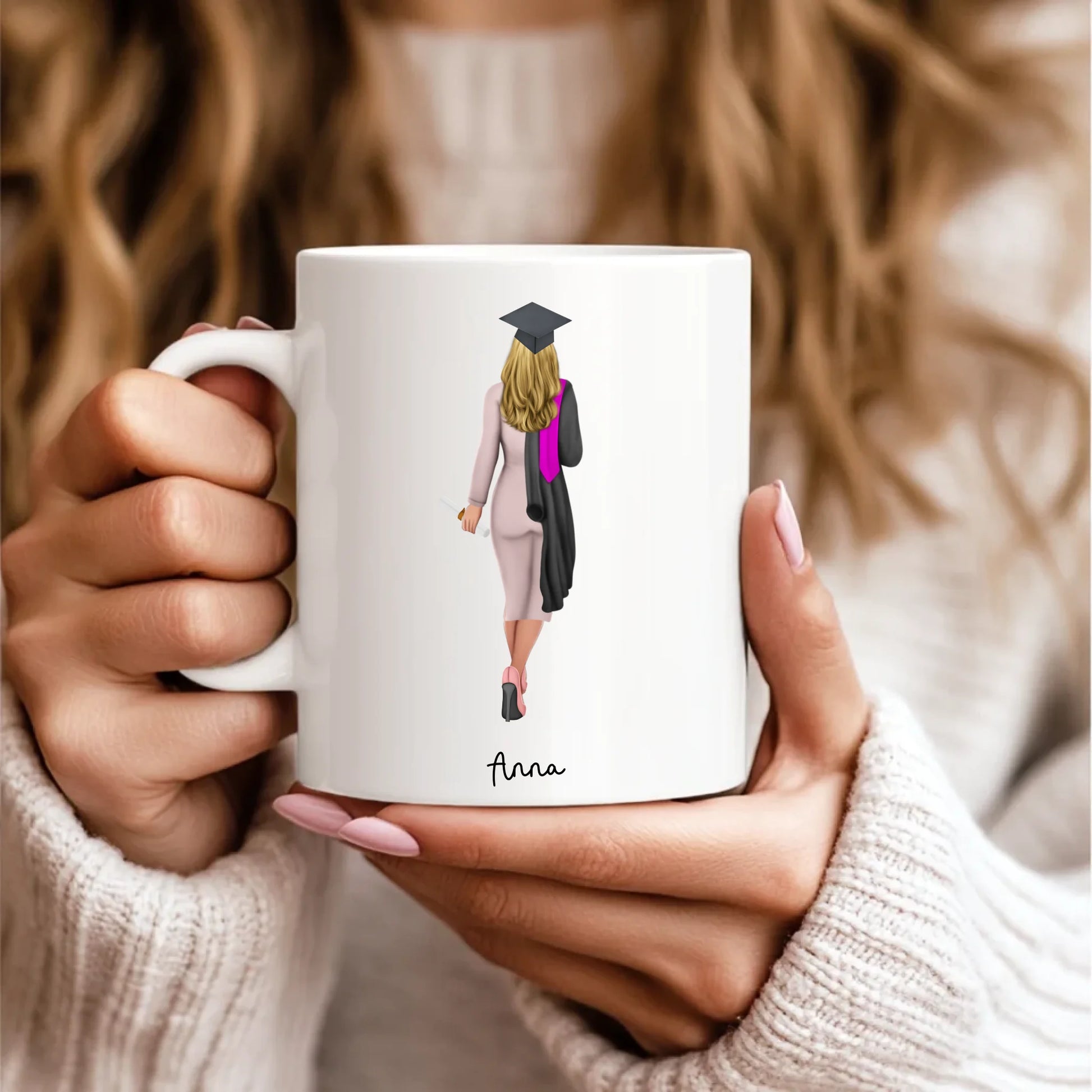 Personalisierte Tasse für den Abschluss