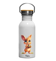 Stainless Steel Termo Flaschen -  Frohe Ostern Hase Geschenk für Kinder