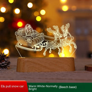 Weihnachtsdekoration 3D Lampe Acryl LED Nachtlicht Neujahr Valentinstag Weihnachtsgeschenk Kinder Geschenk Weihnachtsornamente
