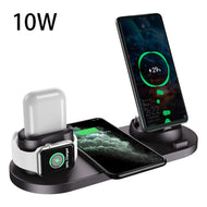 „Kabelloses Ladegerät für iPhone – Schnellladegerät für Handy, Ladepad für Telefon & Uhr, 6-in-1 Ladestation Dock