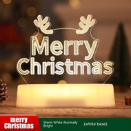 Weihnachtsdekoration 3D Lampe Acryl LED Nachtlicht Neujahr Valentinstag Weihnachtsgeschenk Kinder Geschenk Weihnachtsornamente