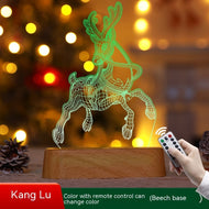Weihnachtsdekoration 3D Lampe Acryl LED Nachtlicht Neujahr Valentinstag Weihnachtsgeschenk Kinder Geschenk Weihnachtsornamente