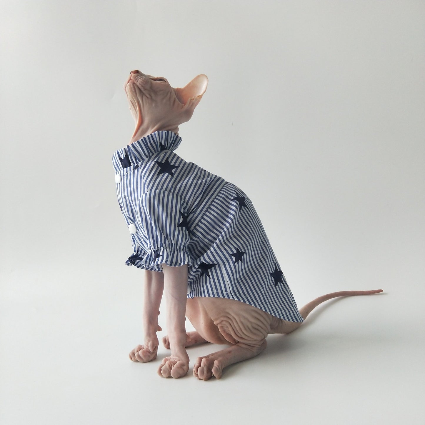 Dünnes Baumwollhemd für Sphynx-Katzen – Atmungsaktiv & Angenehm