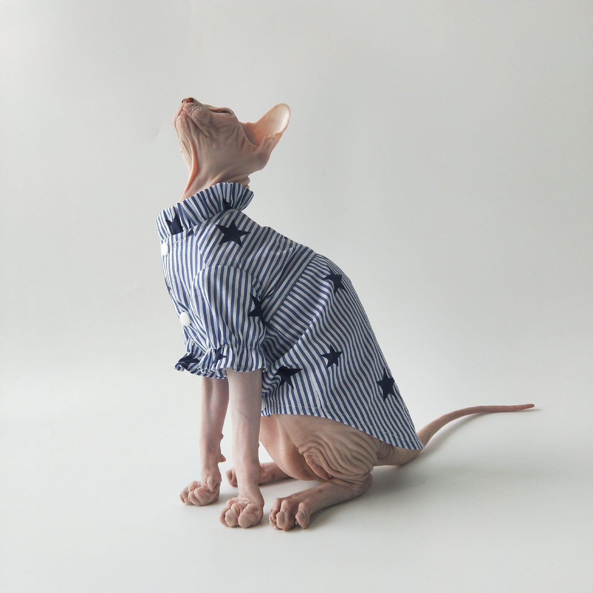 Dünnes Baumwollhemd für Sphynx-Katzen – Atmungsaktiv & Angenehm