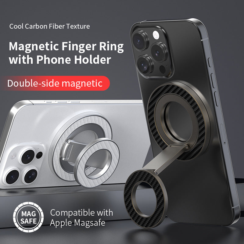 „360° Drehbare Magnetische Handyhalterung fürs Auto – Faltbar & Doppelseitig mit Ring
