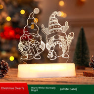 Weihnachtsdekoration 3D Lampe Acryl LED Nachtlicht Neujahr Valentinstag Weihnachtsgeschenk Kinder Geschenk Weihnachtsornamente
