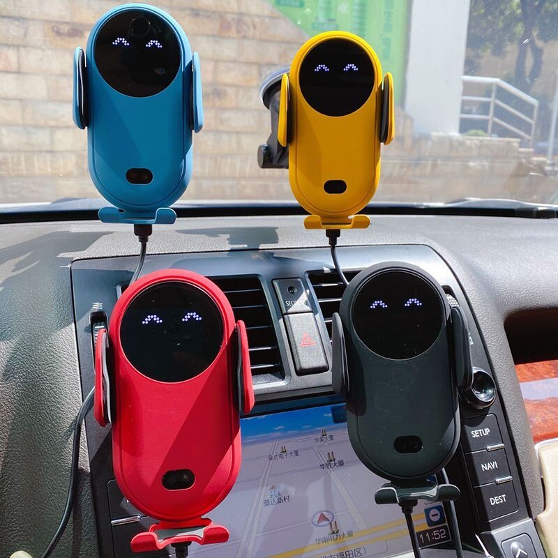 „Kabelloses Auto Ladegerät mit Infrarot-Sensor – 2-in-1 Handyhalterung & Schnellladegerät fürs Auto“