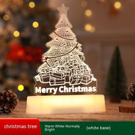 Weihnachtsdekoration 3D Lampe Acryl LED Nachtlicht Neujahr Valentinstag Weihnachtsgeschenk Kinder Geschenk Weihnachtsornamente