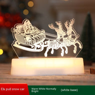 Weihnachtsdekoration 3D Lampe Acryl LED Nachtlicht Neujahr Valentinstag Weihnachtsgeschenk Kinder Geschenk Weihnachtsornamente