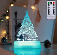 Weihnachtsdekoration 3D Lampe Acryl LED Nachtlicht Neujahr Valentinstag Weihnachtsgeschenk Kinder Geschenk Weihnachtsornamente