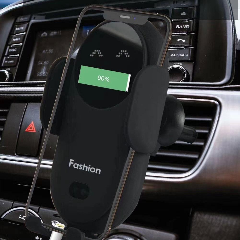 „Kabelloses Auto Ladegerät mit Infrarot-Sensor – 2-in-1 Handyhalterung & Schnellladegerät fürs Auto“