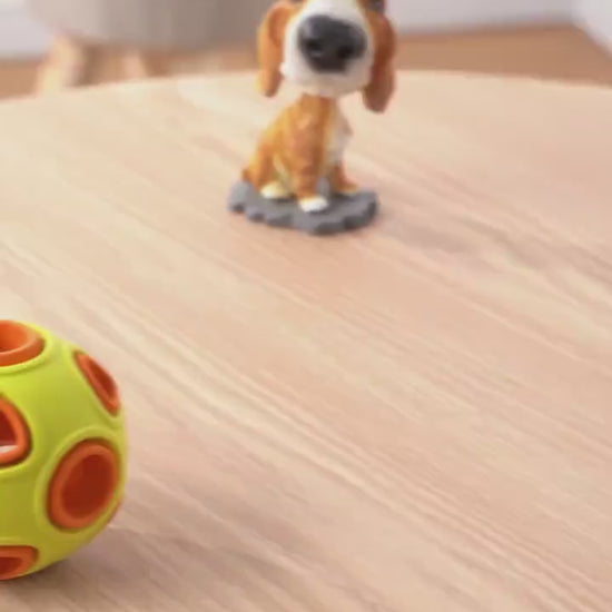 Leuchtender klingender Hund Spielzeug ball
